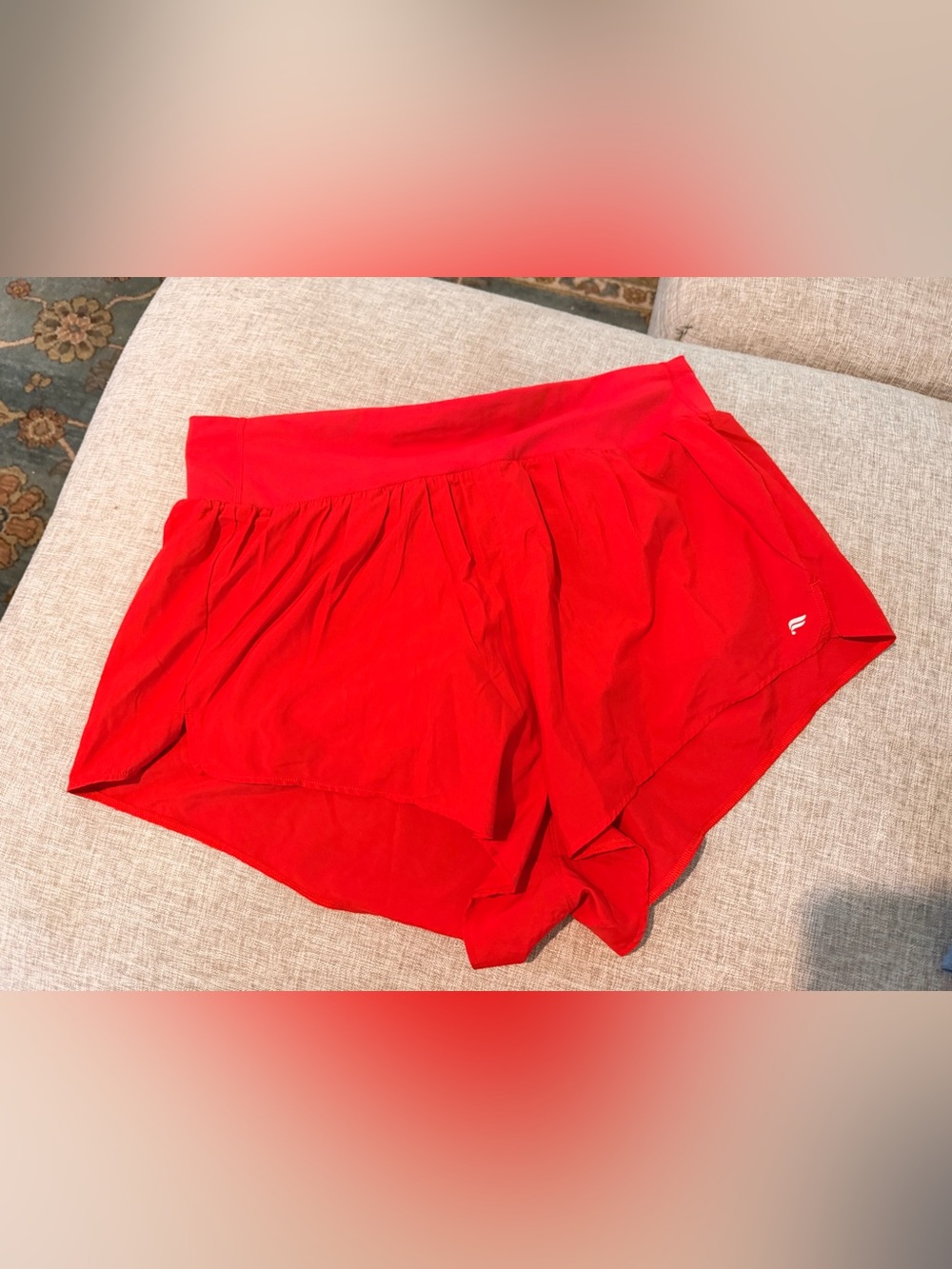 Fabletics XL Women's Red Casual Flow Shorts